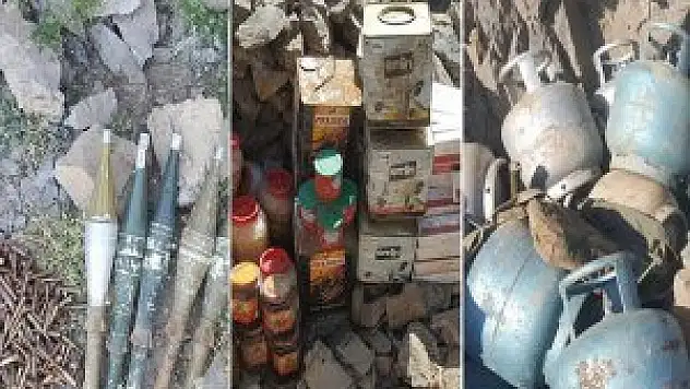 Hakkari'de Çok Sayıda Mühimmat Ve Yaşam Malzemesi Ele Geçirildi