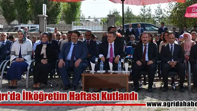 Ağrı'da İlköğretim Haftası Kutlandı