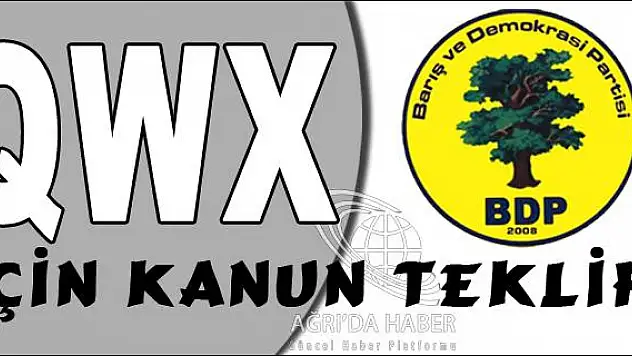 BDP DEN  Q - W - X  İÇİN KANUN TEKLİFİ