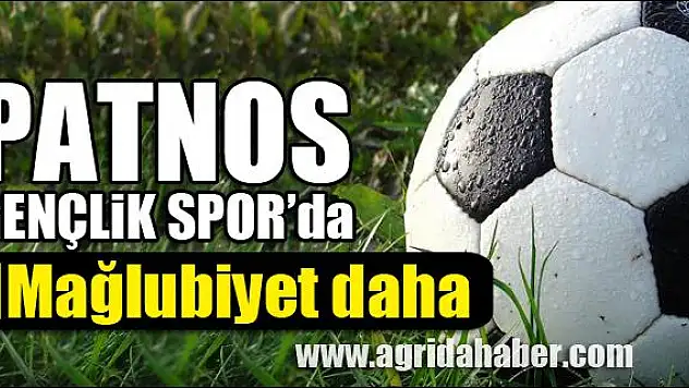 PATNOS GENÇLİK SPORDA 1 MAĞLUBİYET DAHA