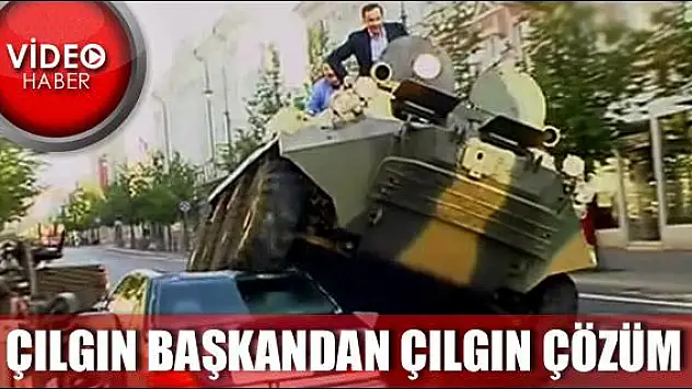 Çılgın başkandan çılgın çözüm