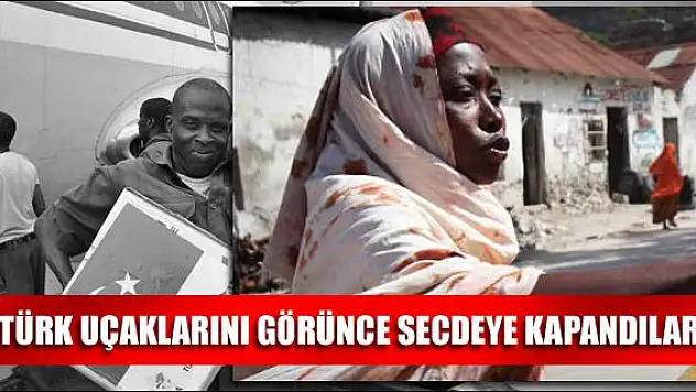 Somalililer Türk uçaklarını görünce..