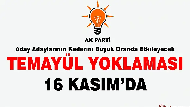 Temayül Yoklamasına 3 Gün Kala