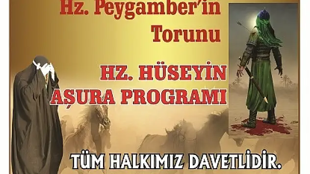 Ağrı Mustazaflar Cemiyeti Kerbela Etkinliği Düzenleyecek