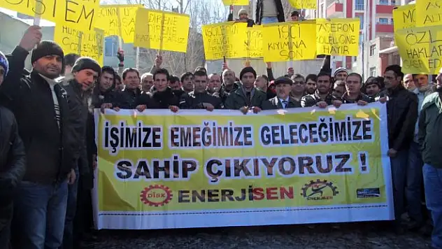Edaş İşçilerinden Eylem