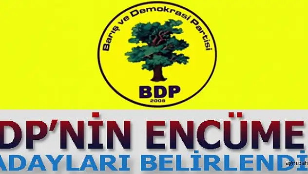 Ağrı'da BDP 'nin Belediye encümen listesi