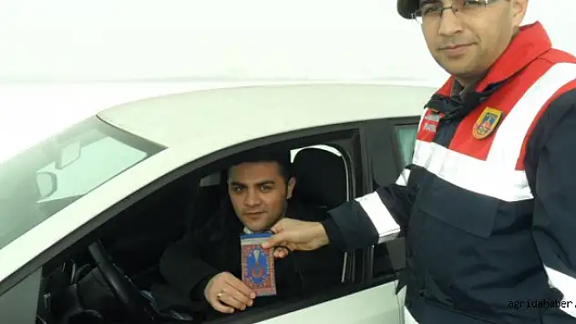 Jandarma'dan araç sürücülerine sürpriz