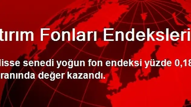 Yatırım Fonları Endeksleri