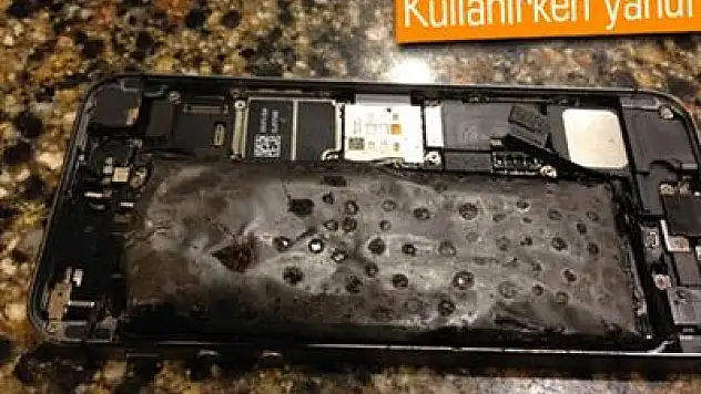 İphone 5sin Bataryası Şişti ve Yandı!