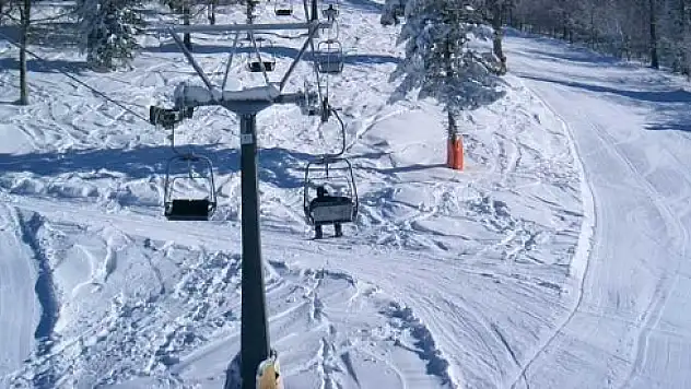 Kartepe Kayak Merkezi'nde kar sevinci -