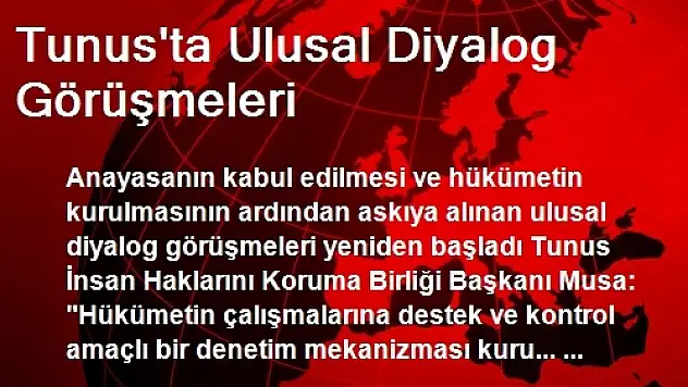 Tunus'ta Ulusal Diyalog Görüşmeleri