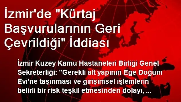 İzmir'de 'Kürtaj Başvurularının Geri Çevrildiği' İddiası