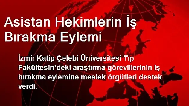 Asistan Hekimlerin İş Bırakma Eylemi