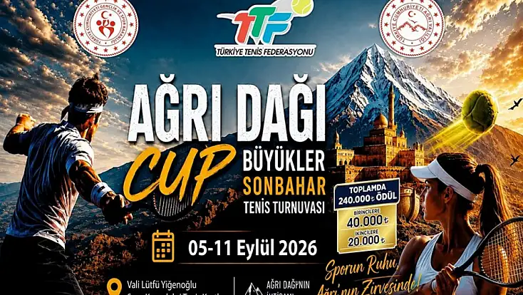 Ağrı'da Tenis Heyecanı Başlıyor 81 İlden 180 Sporcu Ağrı Dağı Cup İçin Ter Dökecek