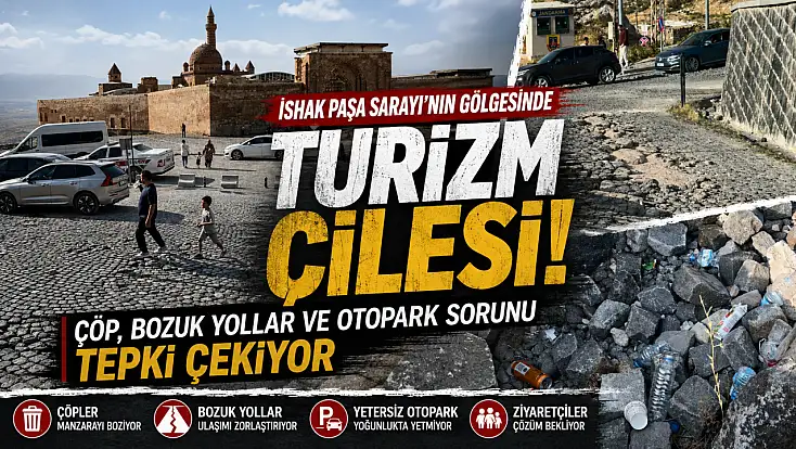 İshak Paşa Sarayı’nda turizm çilesi: Çöp, yol ve otopark tepkisi
