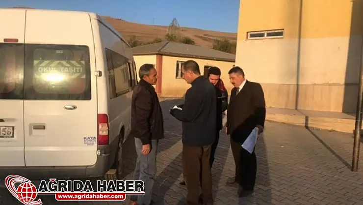 Ağrı'da Okul Servislerine Sıkı Denetim Yapıldı