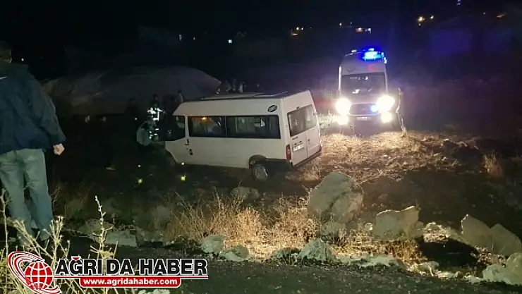 Düğünden Dönen Minibüs Şarampole uçtu: 21 Yaralı