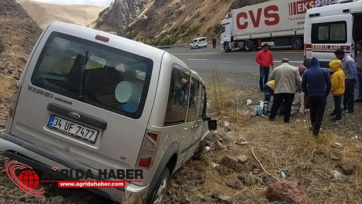 Eleşkirt'te trafik kazası: 2 yaralı!