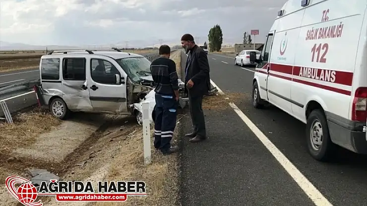 Eleşkirt'te yine Trafik Kazası: 1 Yaralı