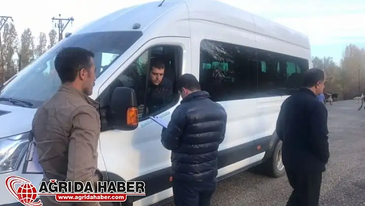 Ağrı'da Okul Servisleri Denetlendi