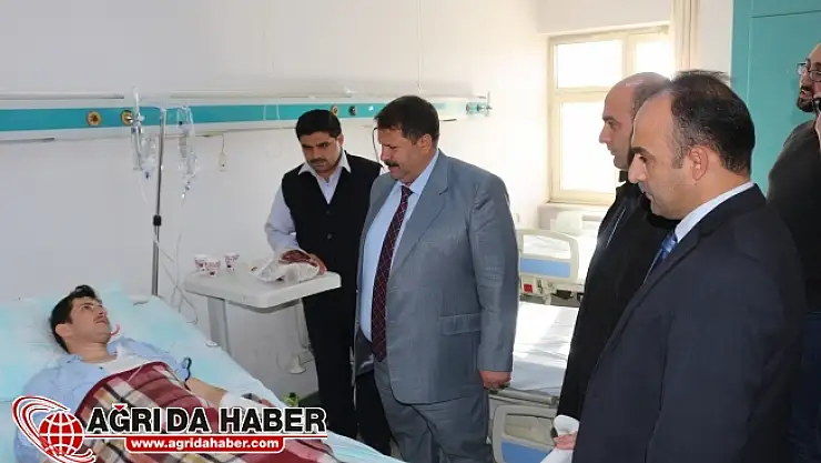 Yakup Turan Kaza Geçiren Öğretmeni Ziyaret Etti