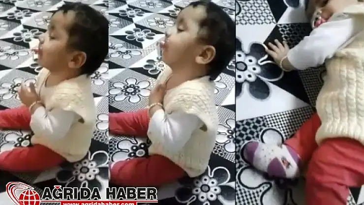 Ağrı'da Kendi Kendini Uyutan Bebek Sosyal Medya Fenomeni Oldu
