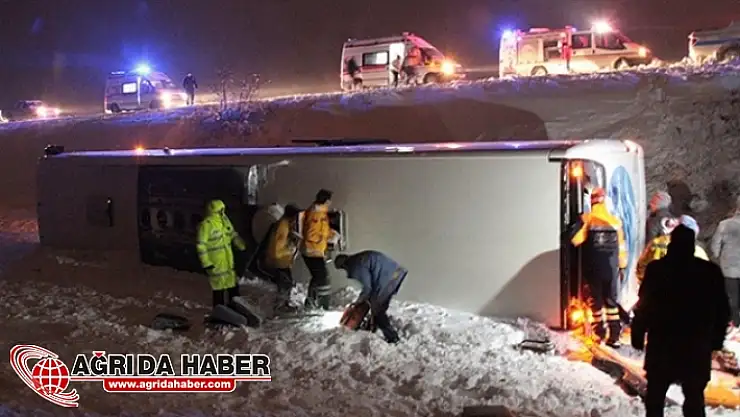Erzincan'da ki Otobüs Kazasında Yaralı Kişi Yaşamını Yitirdi