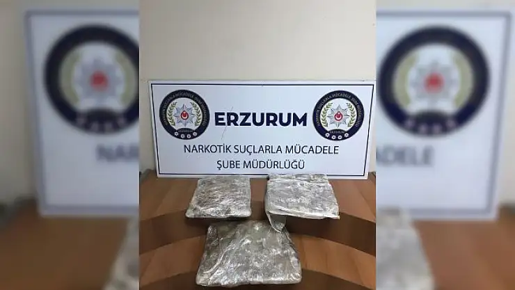 Erzurum'da uyuşturucu ticareti yapan 2 kişi tutuklandı