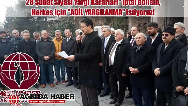 Mazlumder Ankara Şube: 28 Şubat Siyasi Yargı Kararları İptal Edilsin!