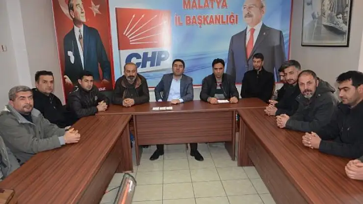 Taşeron işçiler CHP İl Başkanı Kiraz'dan destek istedi