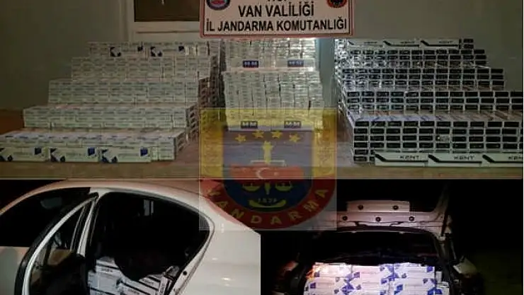 Van'da 16 bin paket kaçak sigara ele geçirildi