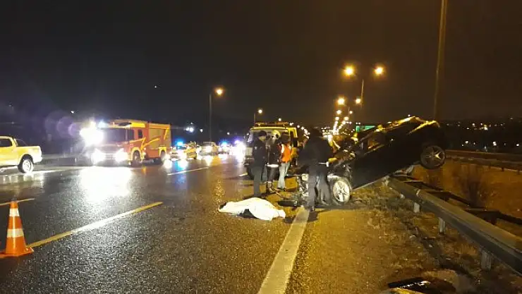 Ankara'da feci kaza: 1 ölü, 1 yaralı