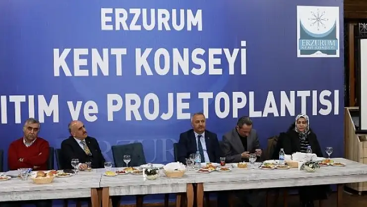 Erzurum Kent Konseyi'nden tanıtım ve proje toplantısı
