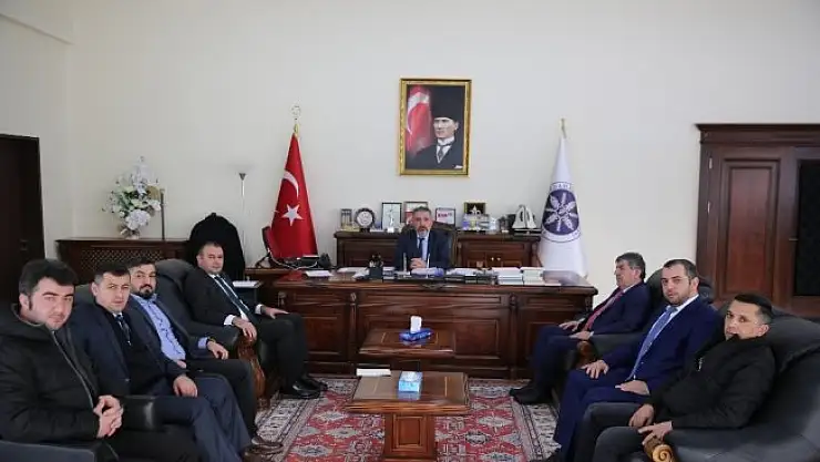 Pendik Ardahan İl Derneği, Rektör Biber'i ziyaret etti