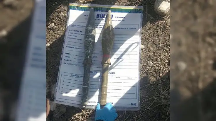 Toprağa gömülü anti tank roket başlığı bulundu