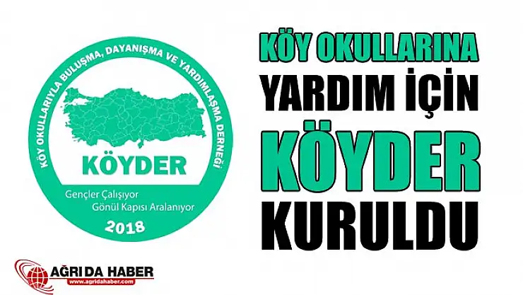 Ağrı'da Köy Okulları için KÖYDER Kuruldu