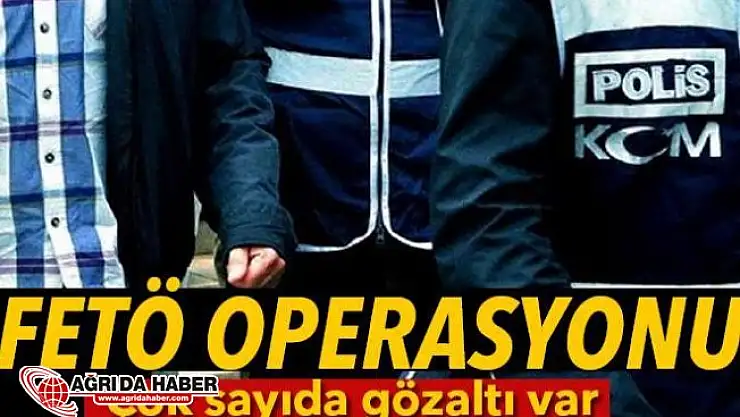 Ağrı Merkezli 16 İlde Fetö/pdy Operasyonu: 37 Gözaltı