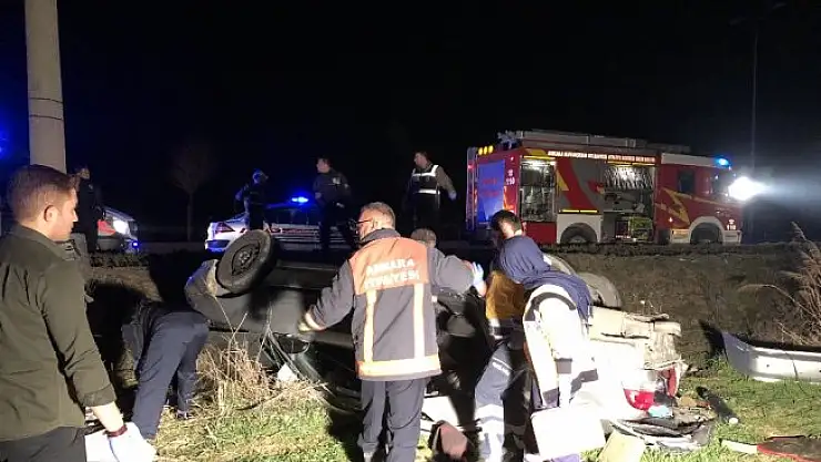Başkent'te trafik kazası: 3 ölü, 2 yaralı