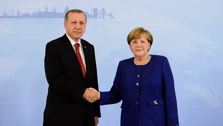 Cumhurbaşkanı Erdoğan, Merkel ile görüştü