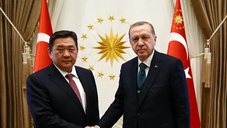 Erdoğan, Moğolistan Meclis Başkanı Enkhbold'u kabul etti