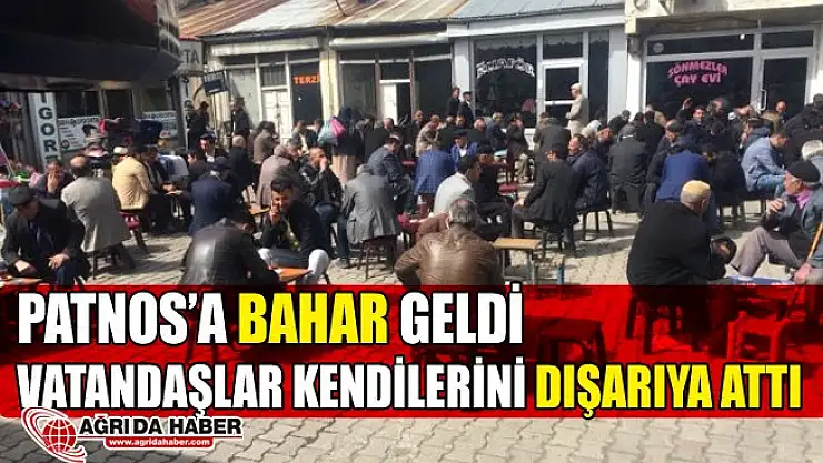 Patnos'ta Baharın Gelmesiyle Vatandaşlar Kendilerini Dışarıya Attı
