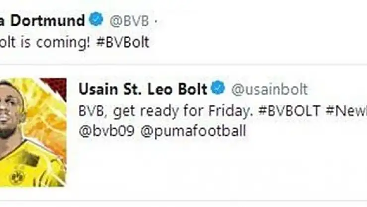 Usain Bolt Borussia Dortmund ile antrenmana çıkacak