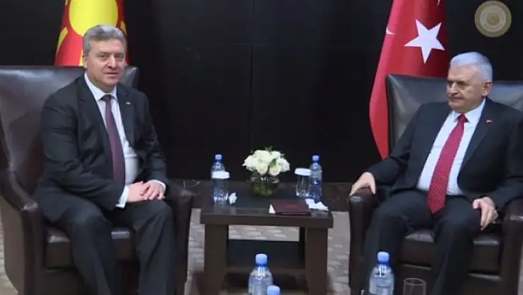 Yıldırım, Makedonya Cumhurbaşkanı Ivanov ile görüştü