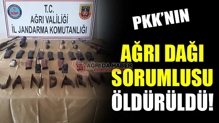 Ağrı Dağında operasyon! PKK'nın Ağrı Dağı sorumlusu öldürüldü