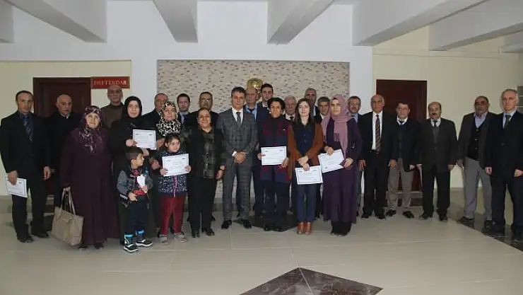 Ağrı Defterdarlığında Teşekkür Belgesi Töreni