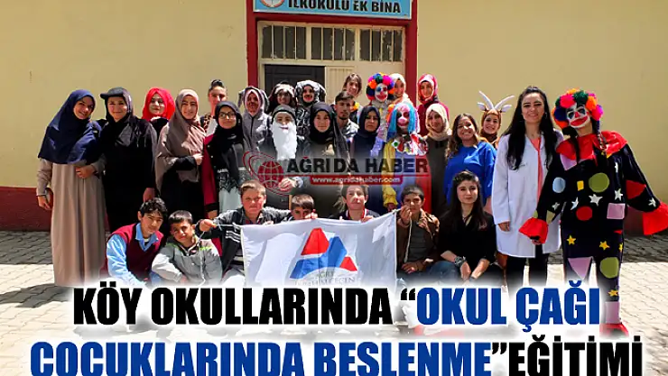 A.İ.Ç.Ü. Öğrencileri Köy Okullarında 'Okul Çağı Çocuklarında Beslenme' Eğitimi Verdi