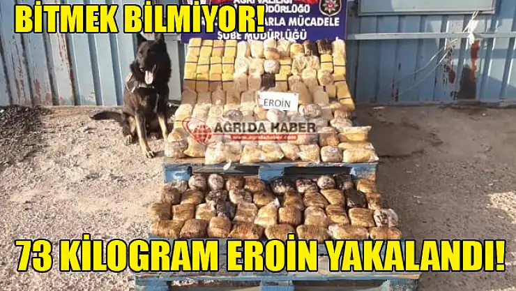 Ağrı'da Durdurulan TIR'da 73.47 Kg Eroin Yakalandı!
