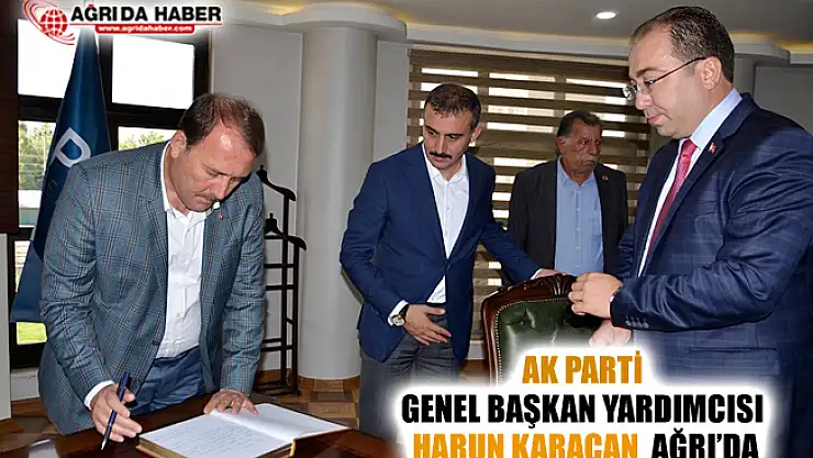 Ak Parti Genel Başkan Yardımcısı Harun Karacan Ağrı Patnos'ta