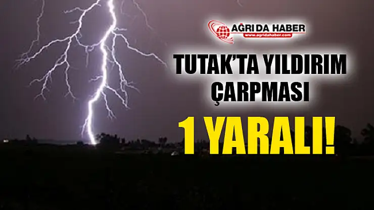 Ağrı Tutak'ta Yıldırım Çarpması Sonucu 1 Kişi Yaralandı!