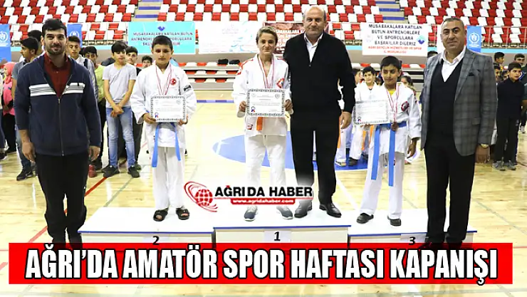 Ağrı'da Amatör Spor Haftası Kapanış Töreni Yapıldı